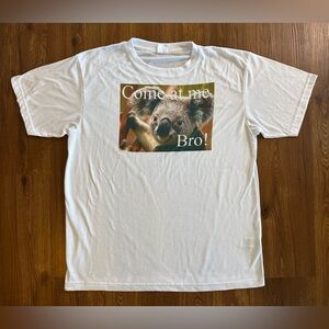 Vapor Apparel Koala "Come at me Bro" White Graphic Tee
